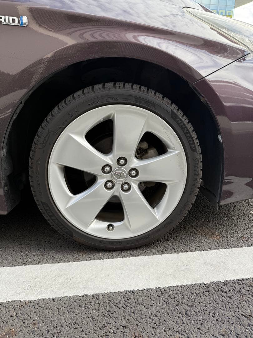 純正アルミホイール　30プリウス　ツーリング　オールシーズンタイヤ付　ダンロップ