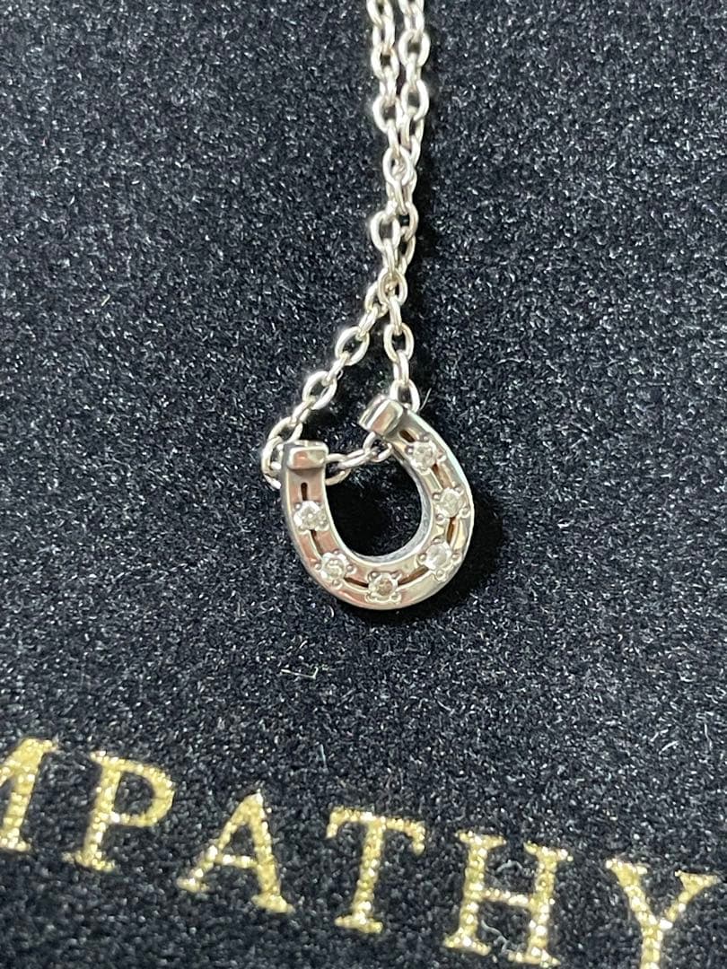 【現行】SYMPATHYOFSOUL ホースシューネックレス　LGダイアモンド