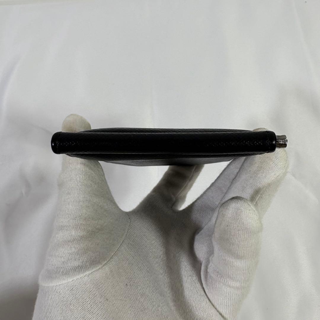 【美品】【希少】プラダ マネークリップ メタル サフィアーノレザー 財布