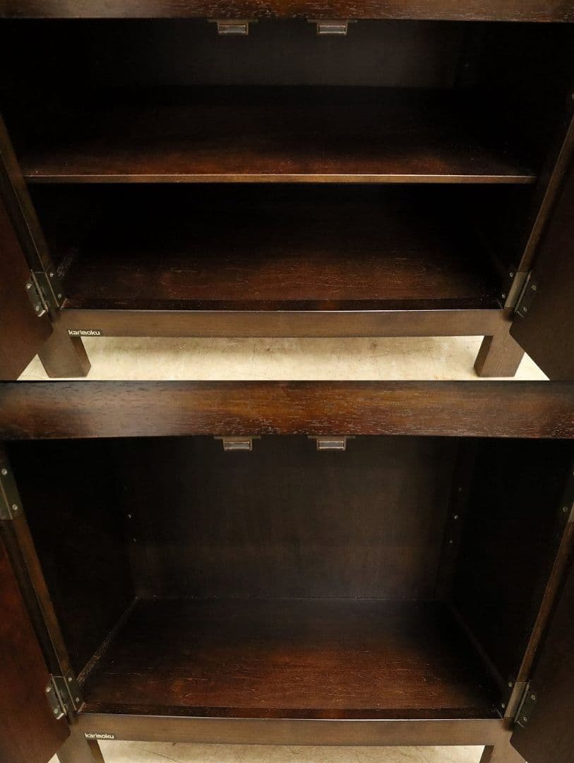 ふぅ〜【オールドカリモク】電話台・サイドキャビネット・収納棚・FAX台