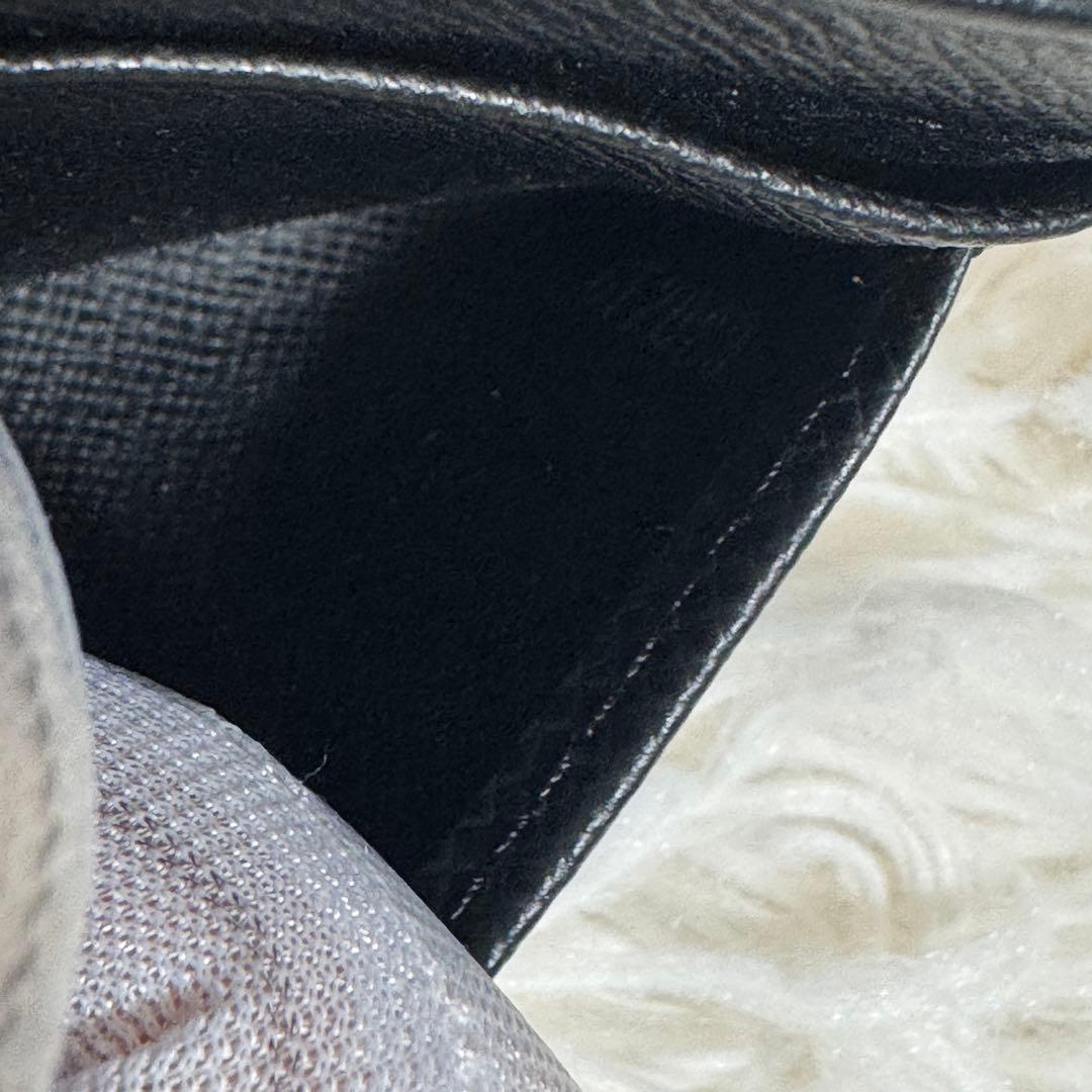 ルイヴィトン　タイガ　カードケース　ブラック　レザー