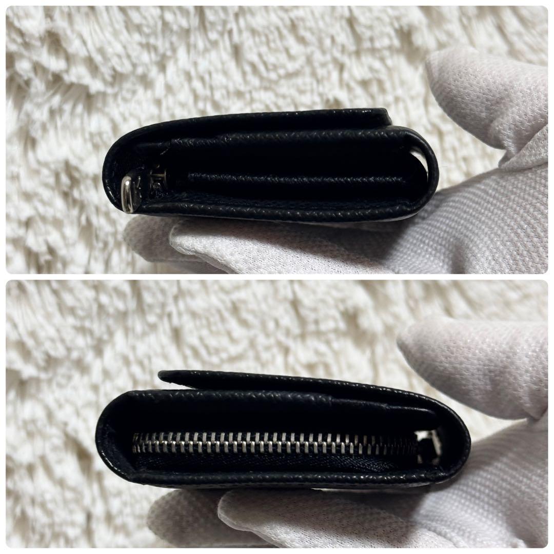 ルイヴィトン　タイガ　カードケース　ブラック　レザー