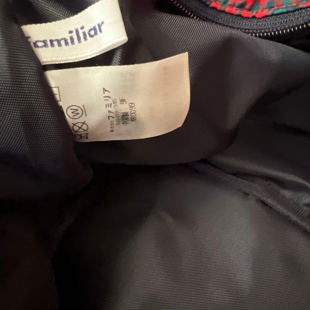 美品 familiar ファミリア マザーズバッグ トートバッグ りんご