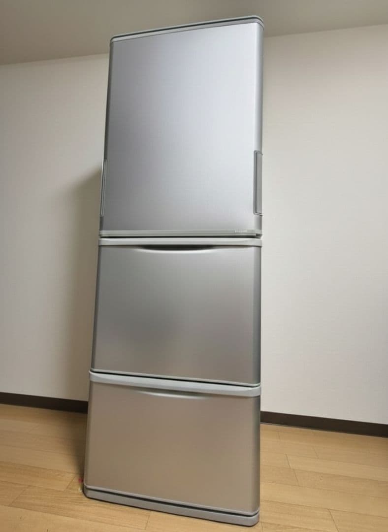 SHARP製 350L 3ドア冷蔵庫 SJ-W352F-S