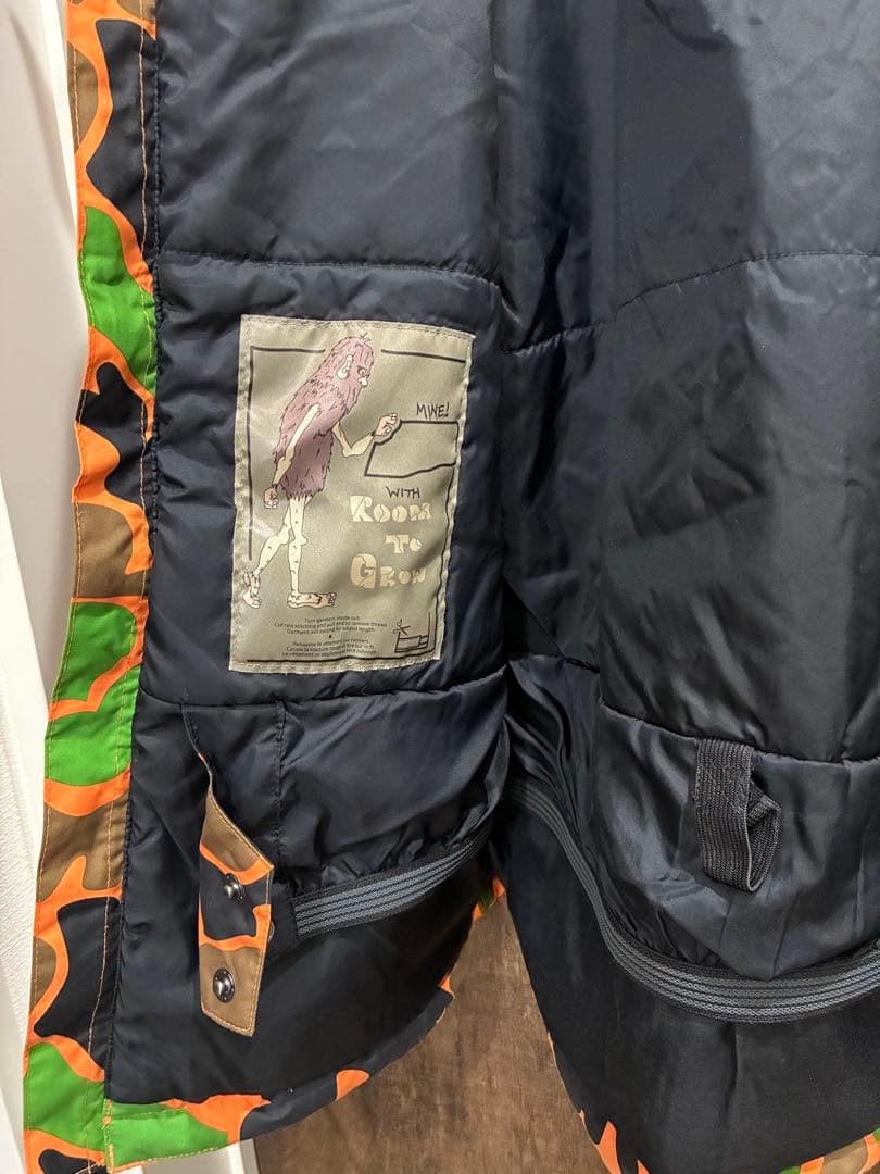 BURTON スキーウェア 上下 キッズ L 150cm オレンジ 迷彩柄