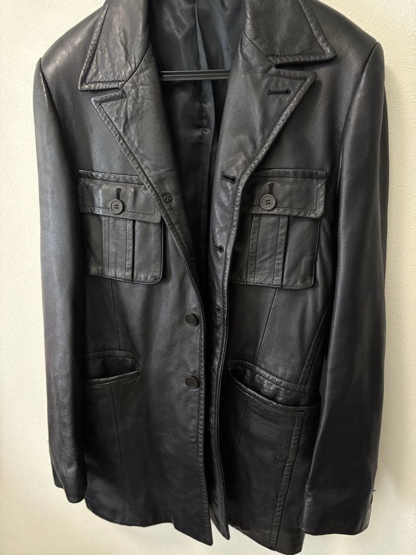 2月6日までセール！レザージャケット ブラック　Lサイズ ポールスミス　革ジャン