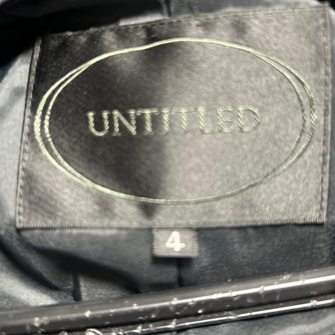 UNTITLED セットアップ パンツスーツ ブラック ストライプ 黒