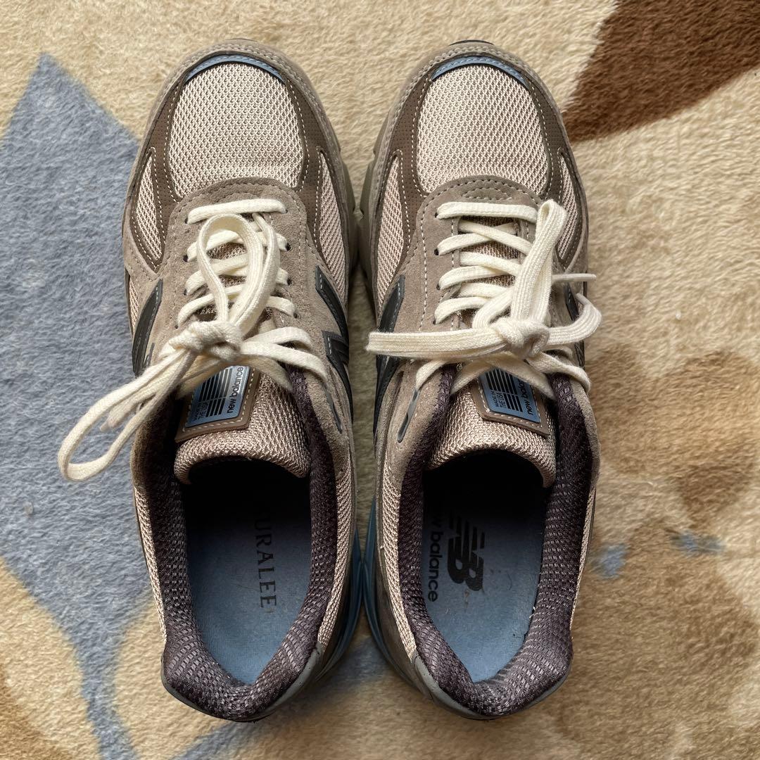 AURALEE × New Balance 990v4 Taupe 26cm