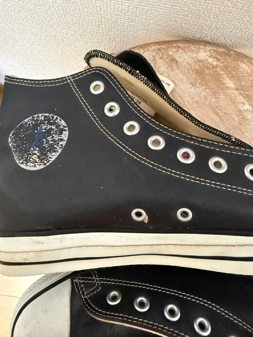 [タグ付き]90s コンバース　ブラック　レザー CONVERSE USA製