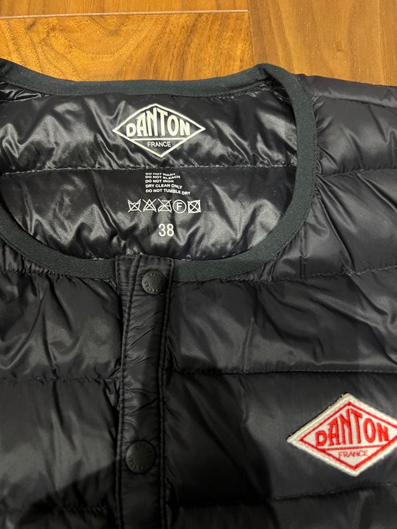 美品 DANTON ダントン クルーネックインナーダウンジャケット