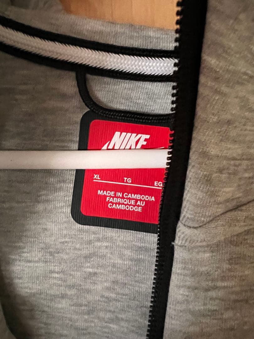 Nike フルジップパーカー XL グレー