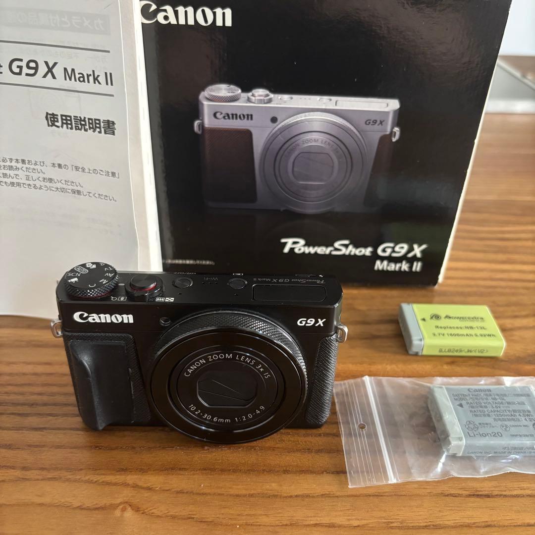【美品】Canon PowerShot G9X MarkII 予備バッテリー付