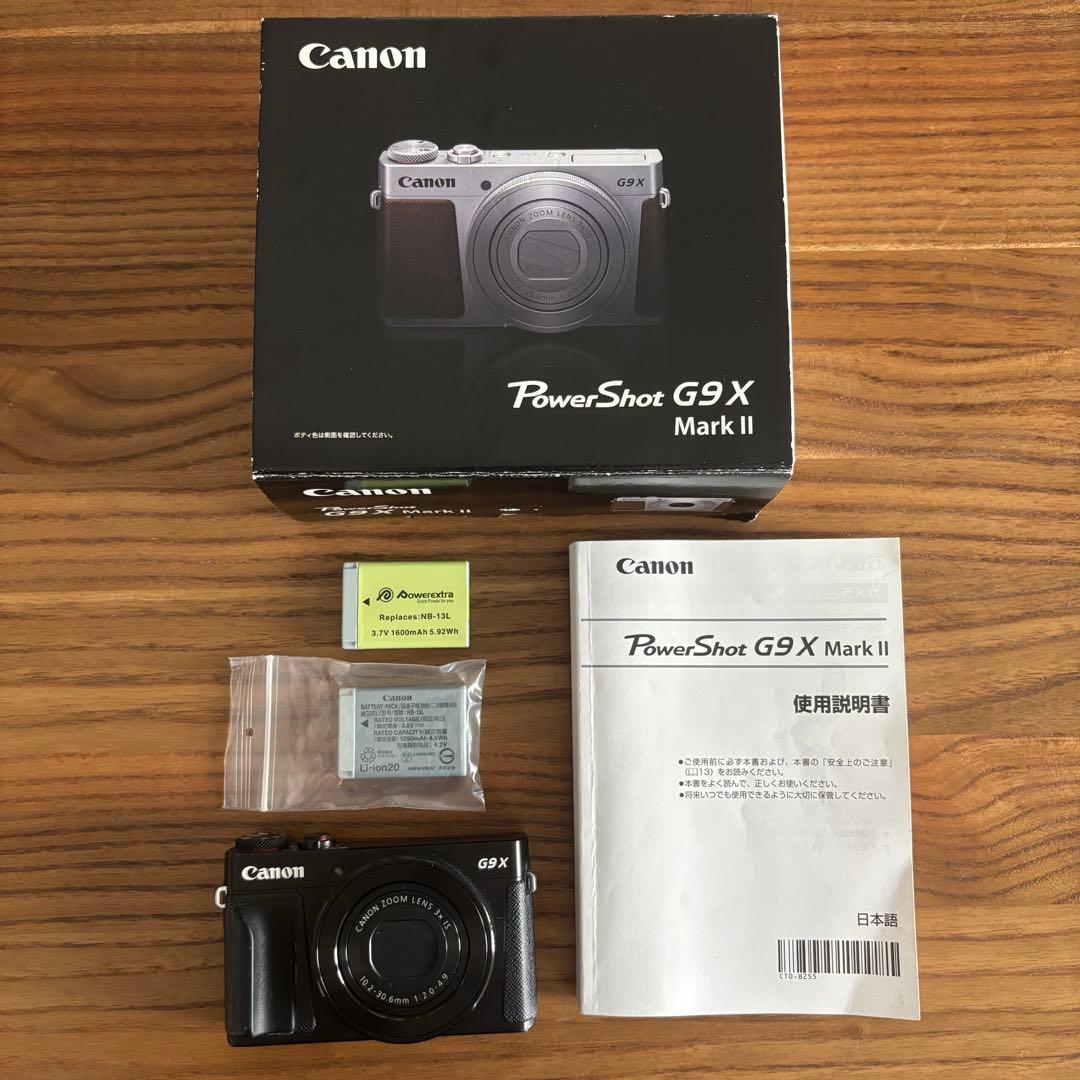 【美品】Canon PowerShot G9X MarkII 予備バッテリー付
