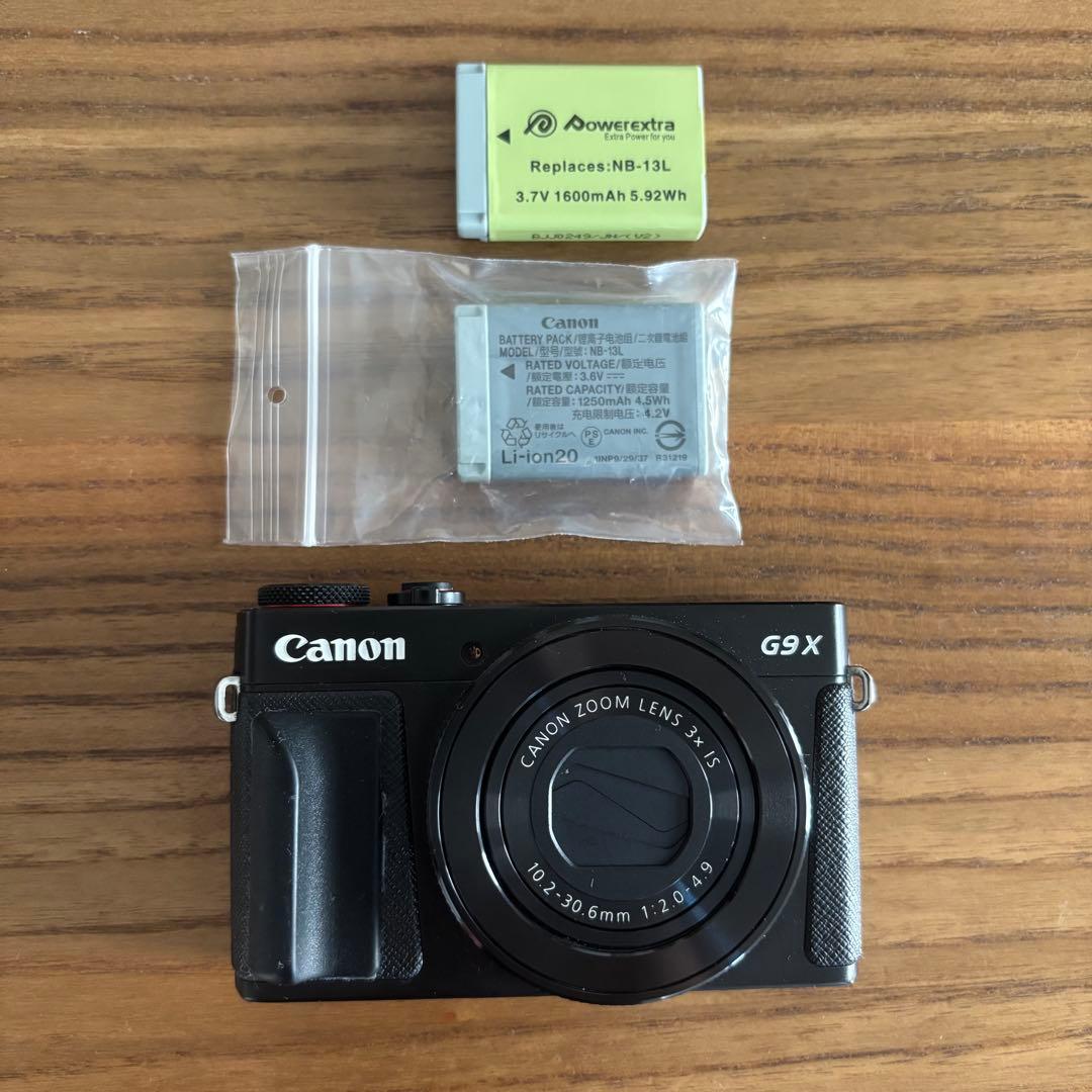【美品】Canon PowerShot G9X MarkII 予備バッテリー付