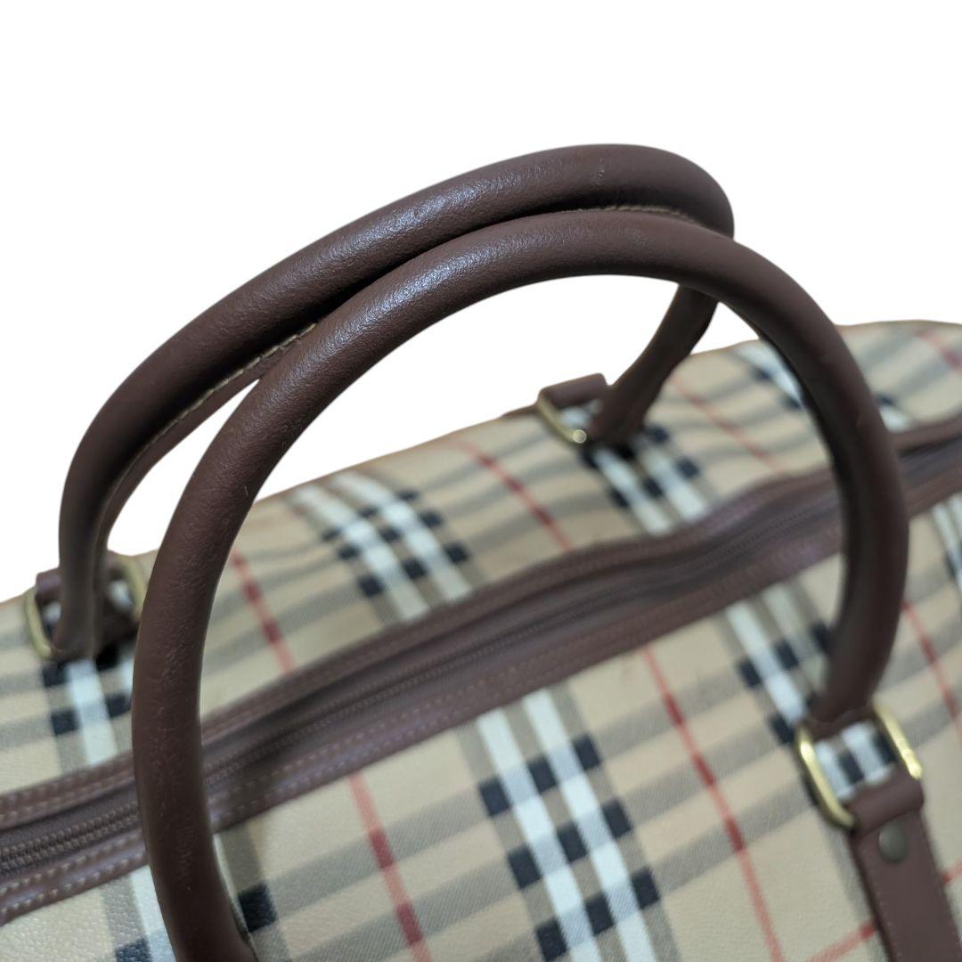 バーバリー　ボストンバッグ　ノバチェック　シャドーホース　2way PVC