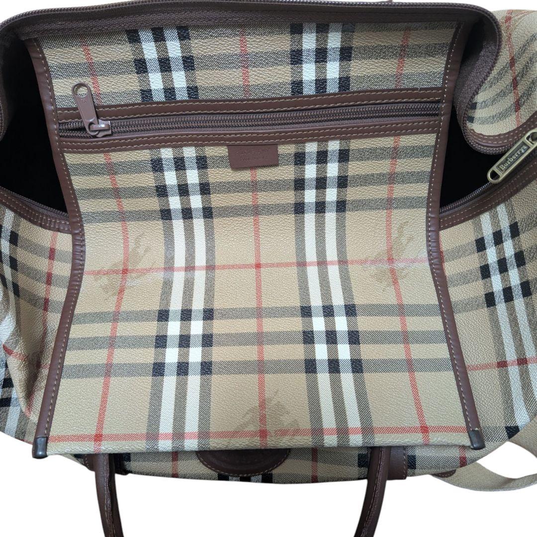 バーバリー　ボストンバッグ　ノバチェック　シャドーホース　2way PVC