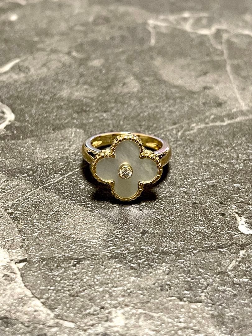 正規品　ヴァンクリーフ&アーペル ヴィンテージアルハンブラリング