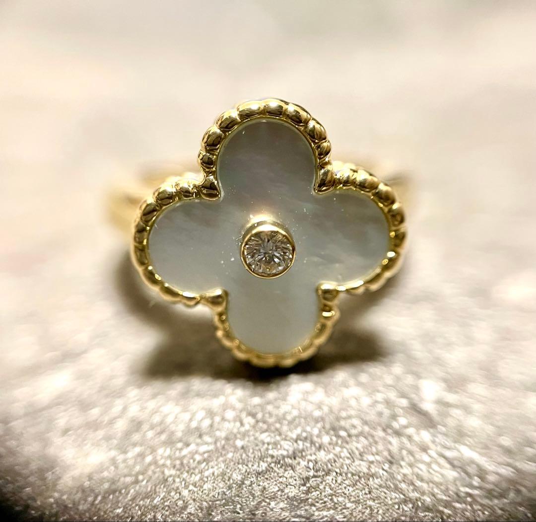 正規品　ヴァンクリーフ&アーペル ヴィンテージアルハンブラリング