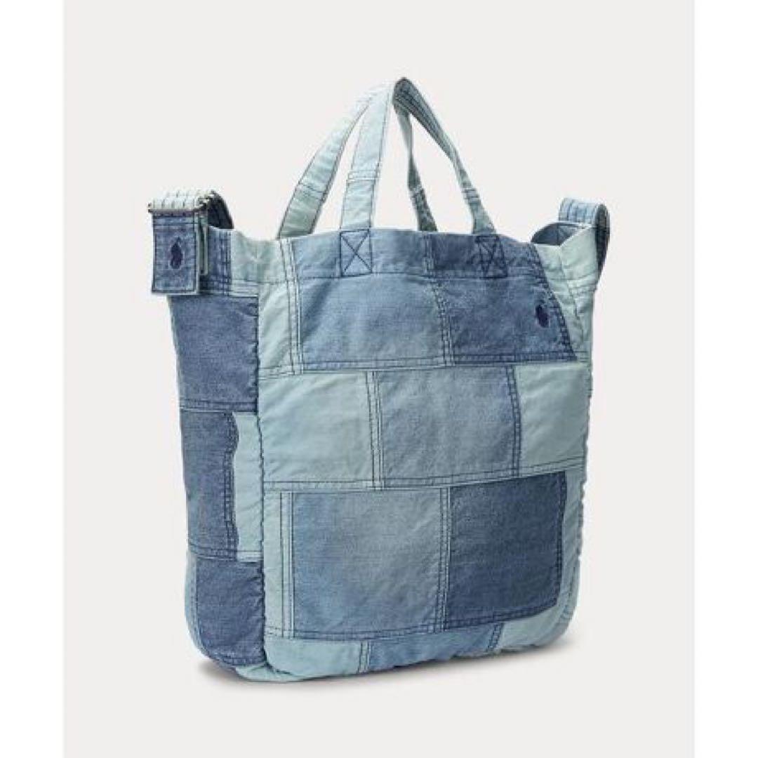 新品ポロラルフローレン　パッチワークデニムトートバッグ　ショルダーバッグ