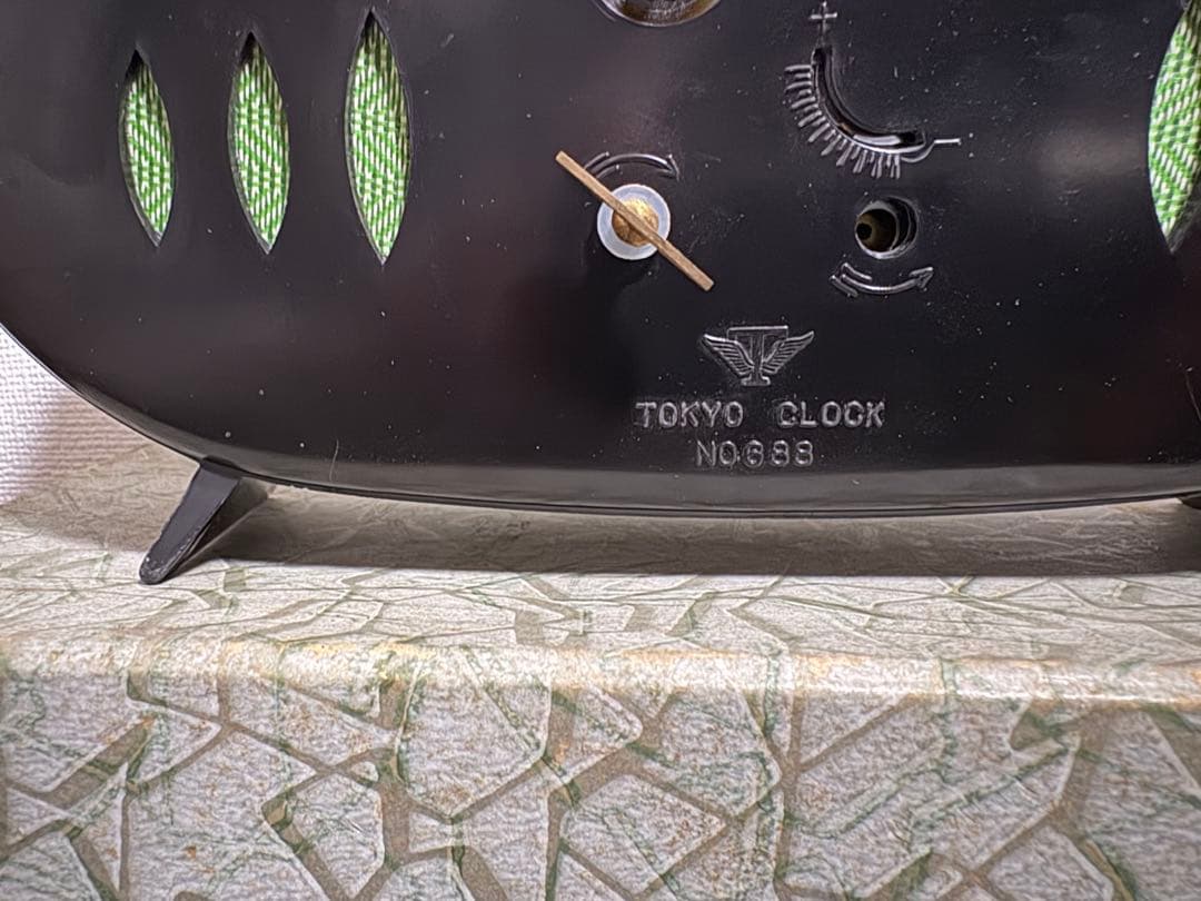 昭和レトロ★ヴィンテージ 東京機械式置時計、アンティークデスク装飾