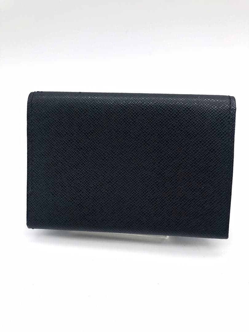 Burberry バーバリー　ダークグレー 二つ折り名刺入れ　メンズ　レザー