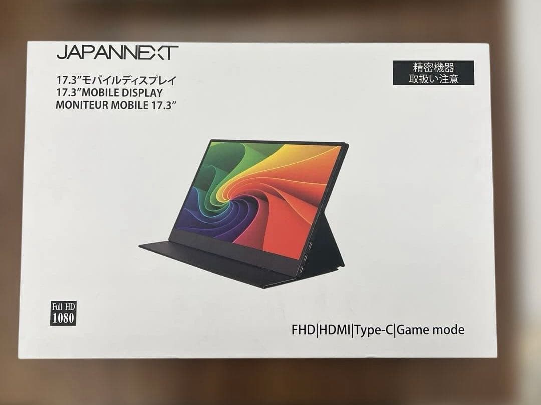 510687JAPANNEXT 17.3インチ モバイルモニター IPS パネル