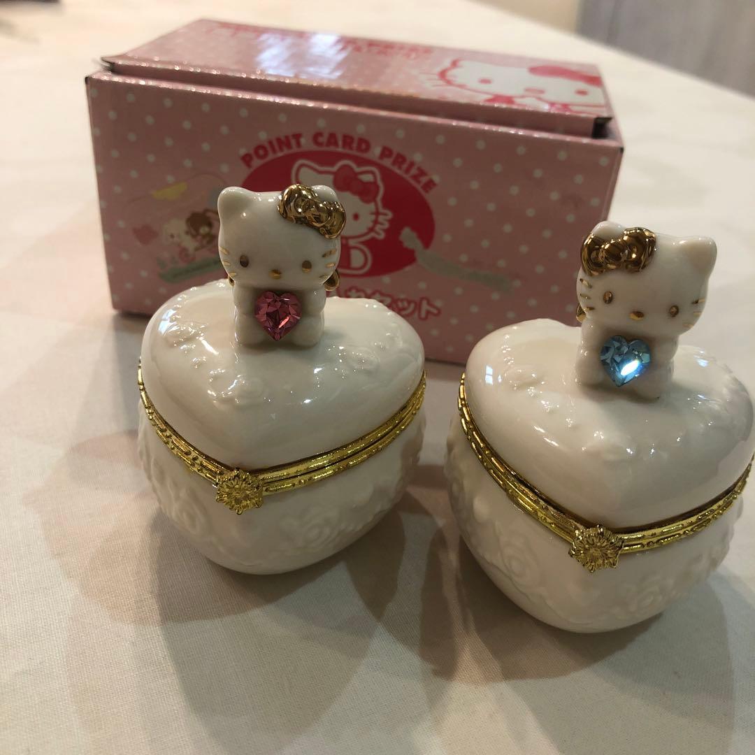 2009 サンリオ　HelloKitty 陶器小物入れセット 非売品