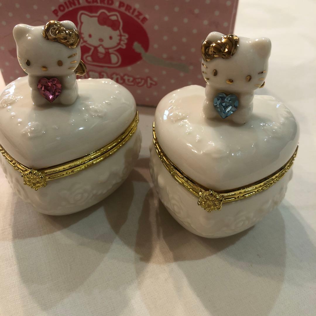 2009 サンリオ　HelloKitty 陶器小物入れセット 非売品