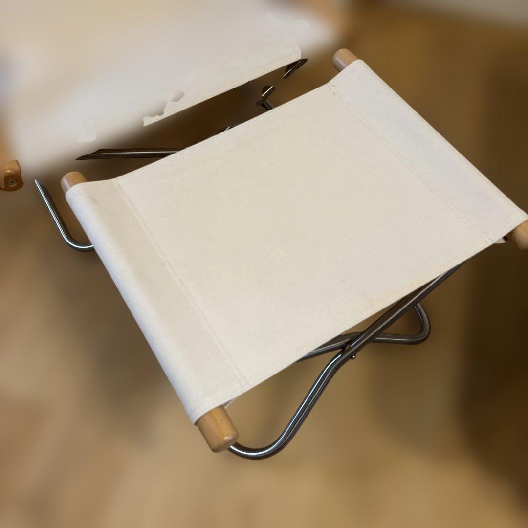 ニーチェアエックス オットマン セット [ホワイト ナチュラル] 使用回数少