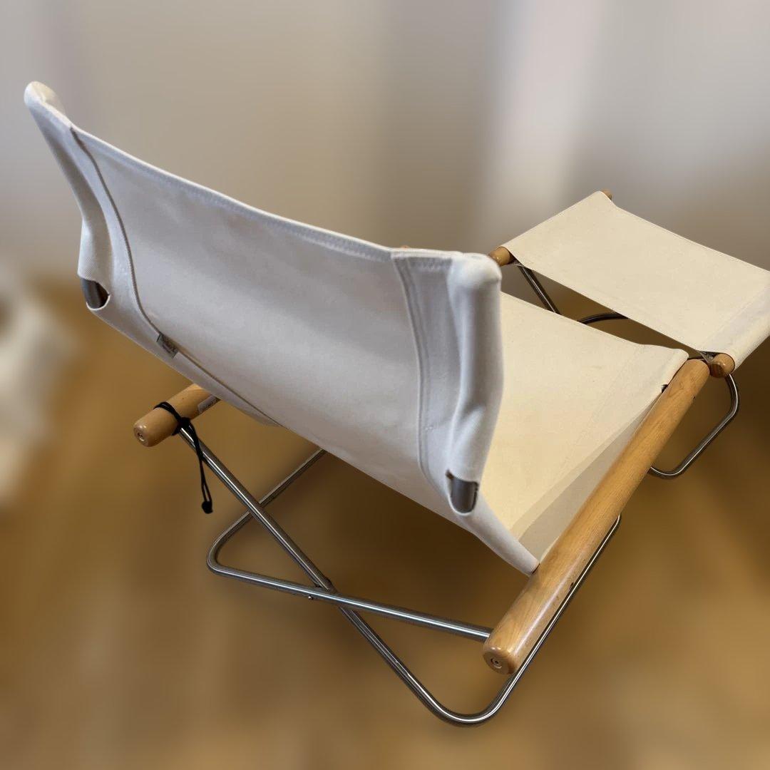 ニーチェアエックス オットマン セット [ホワイト ナチュラル] 使用回数少