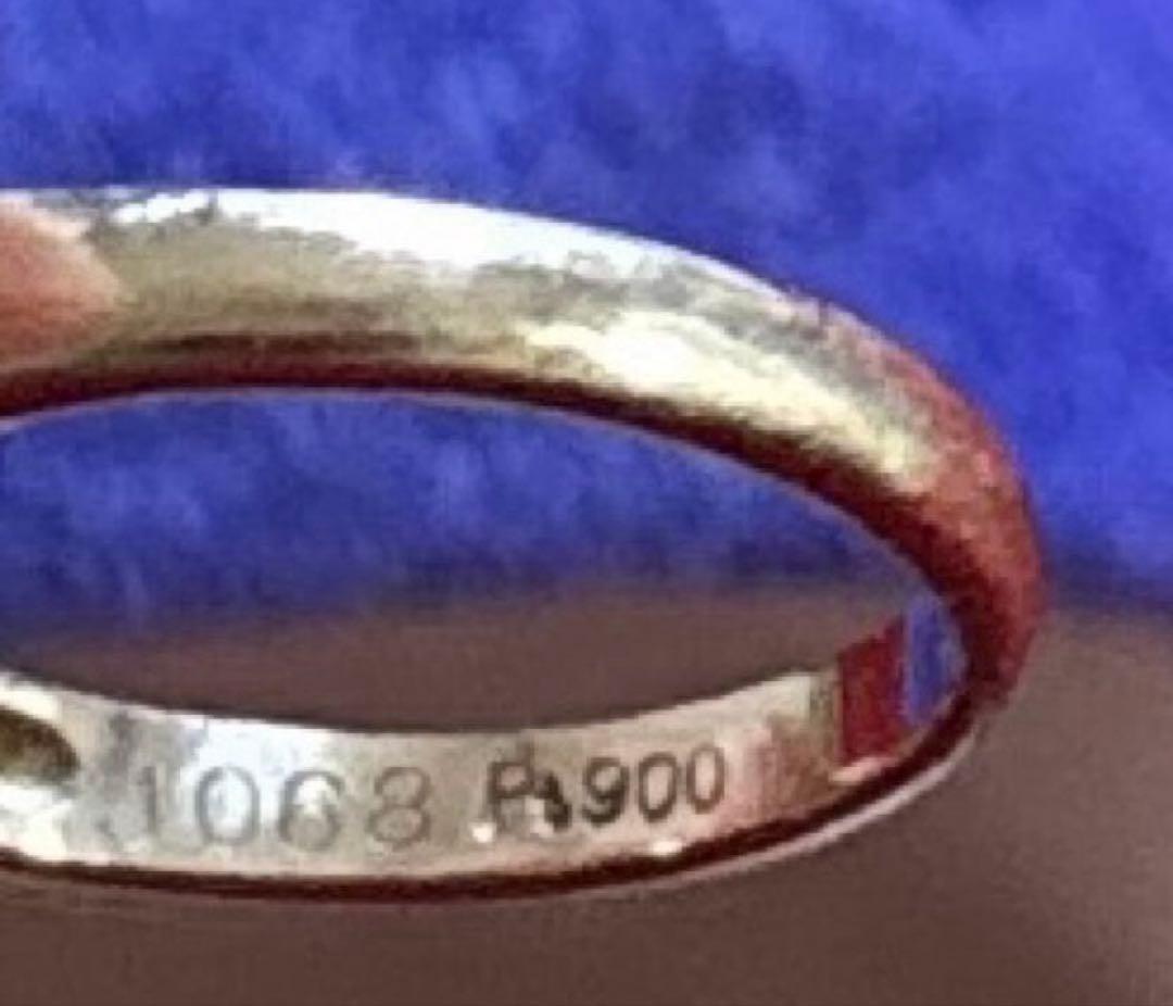 レディース　指輪　ヒスイ　プラチナ　ダイヤモンド　昭和レトロ