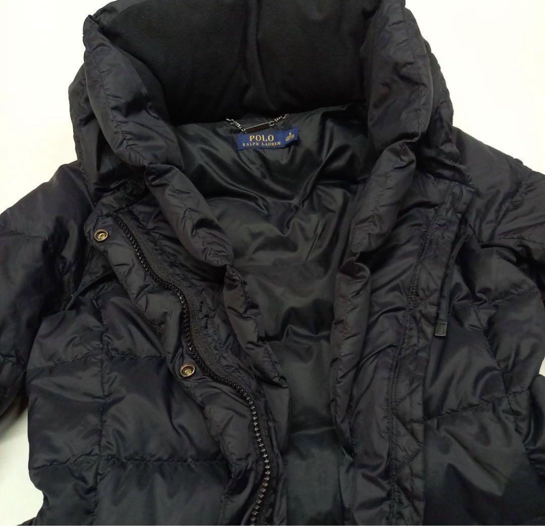 ちふ　ポロラルフローレン★フード付きダウンコート ロング ベルトМ