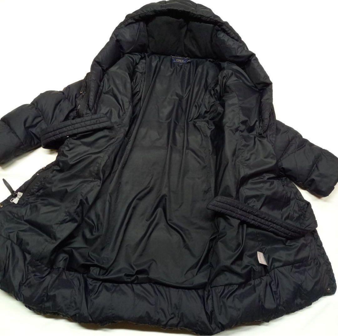 ちふ　ポロラルフローレン★フード付きダウンコート ロング ベルトМ