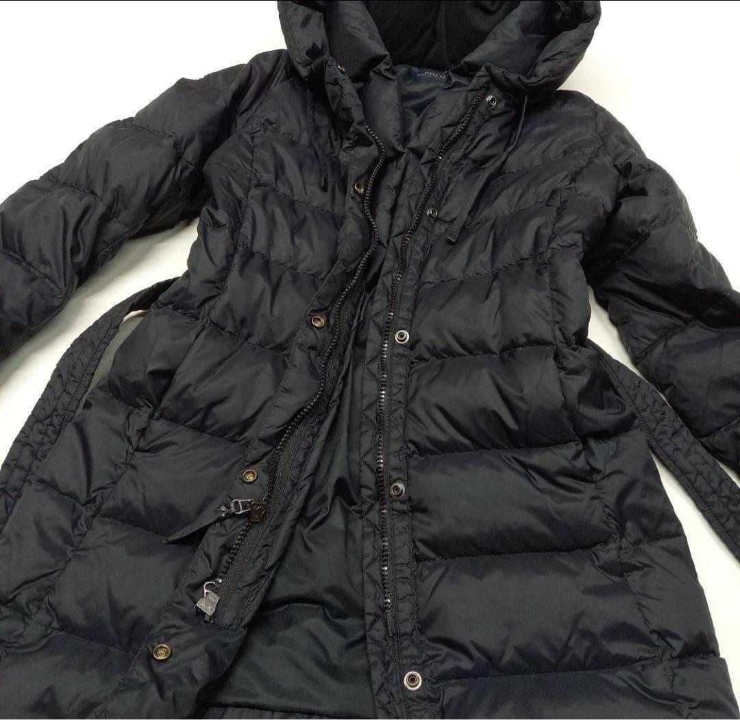 ちふ　ポロラルフローレン★フード付きダウンコート ロング ベルトМ