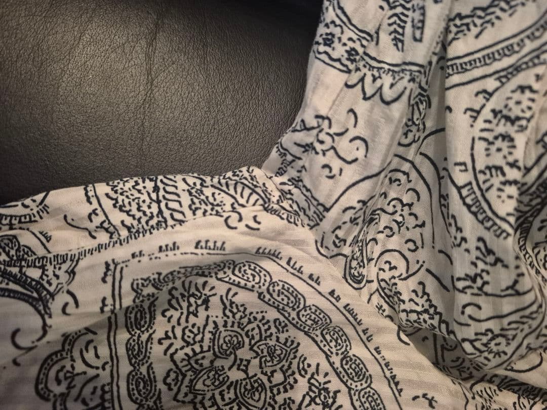 ETRO ペイズリー柄 バルーンスリーブシャツ ボウタイ