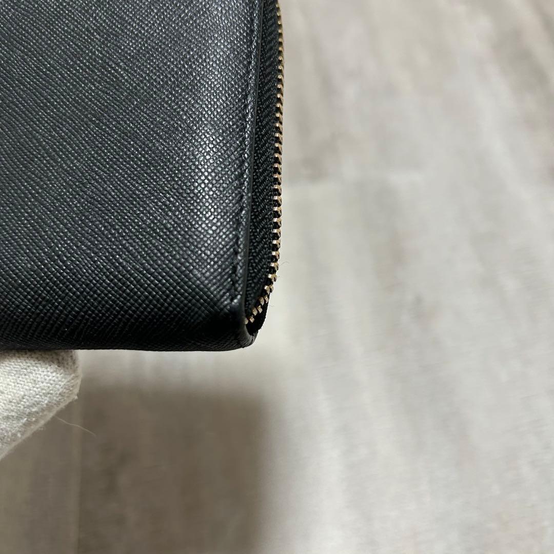 【美品✨超人気/マルチカラー】ポールスミス　ラウンドジップ　ブラック　長財布