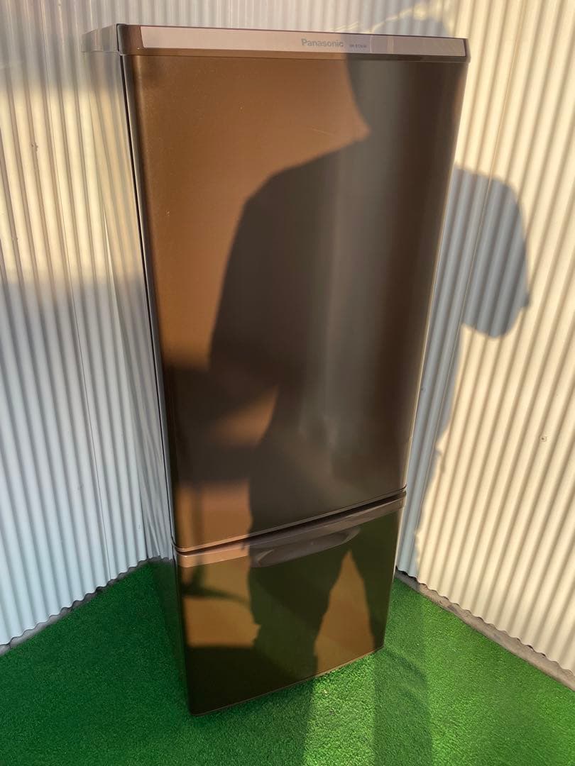 845 パナソニック 168L大きめ2ドア冷蔵庫 ブラウン 一人暮らし 単身