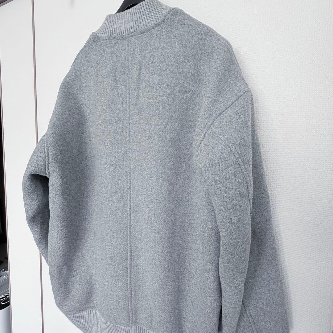 ★美品★SHIPS any バーシティジャケット スタジャン グレー