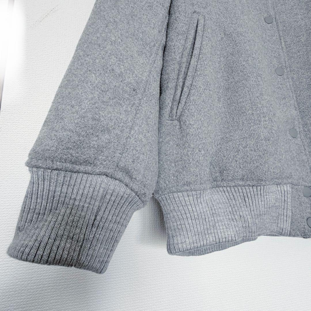 ★美品★SHIPS any バーシティジャケット スタジャン グレー