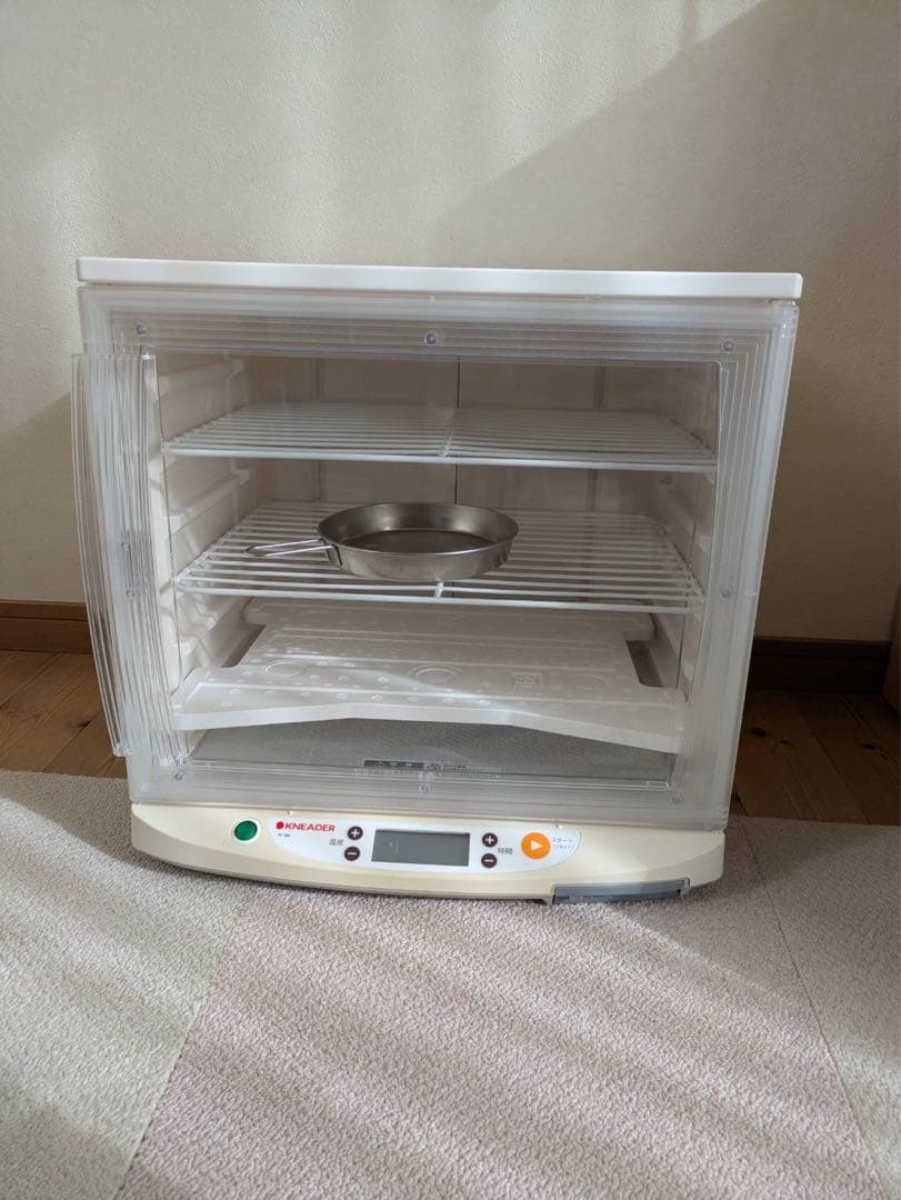 【今週末まで限定割引】洗えて畳める発酵器　日本ニーダーPF102 一式