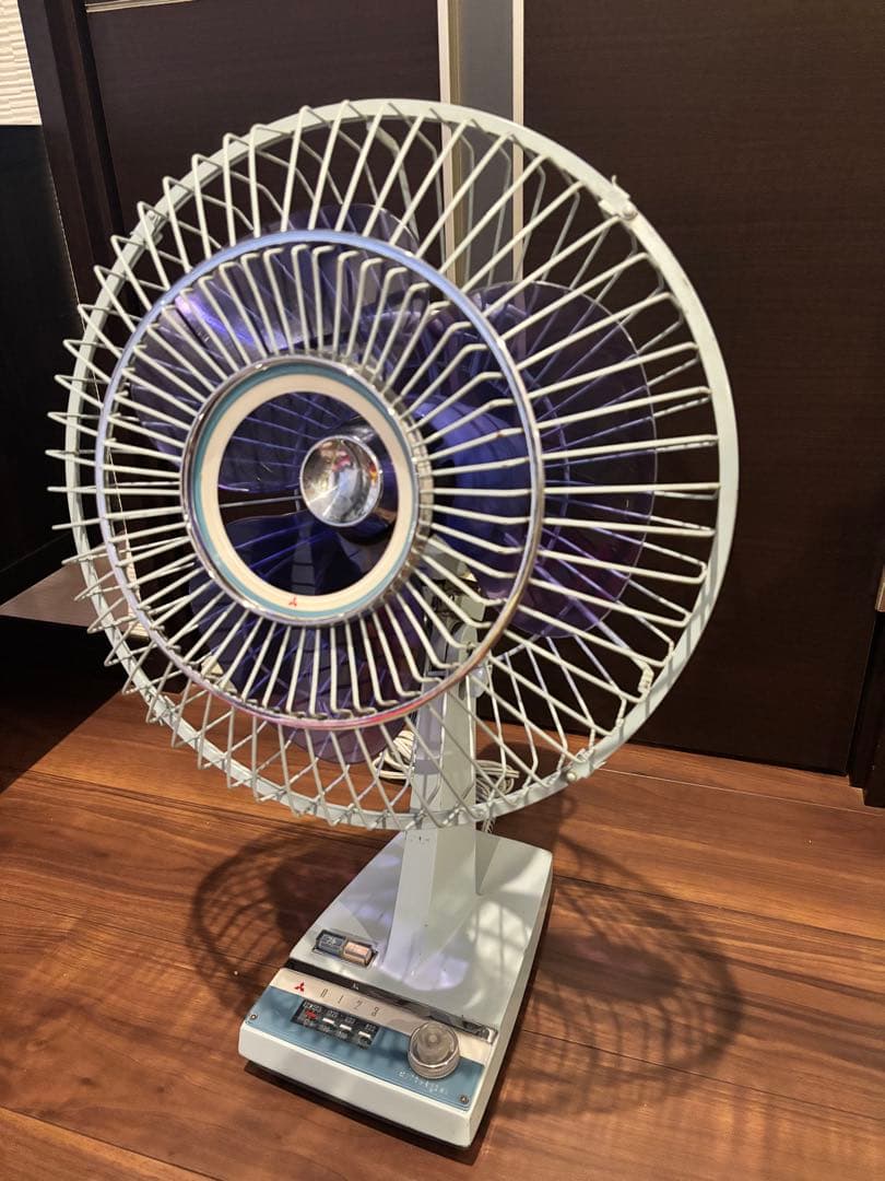 【昭和】【レトロ】三菱卓上扇風機 【D–30Ｘ】３０㎝　動作確認【送料込み】