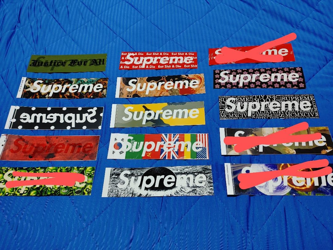 Supreme ステッカー セット (ボックスロゴ11種)