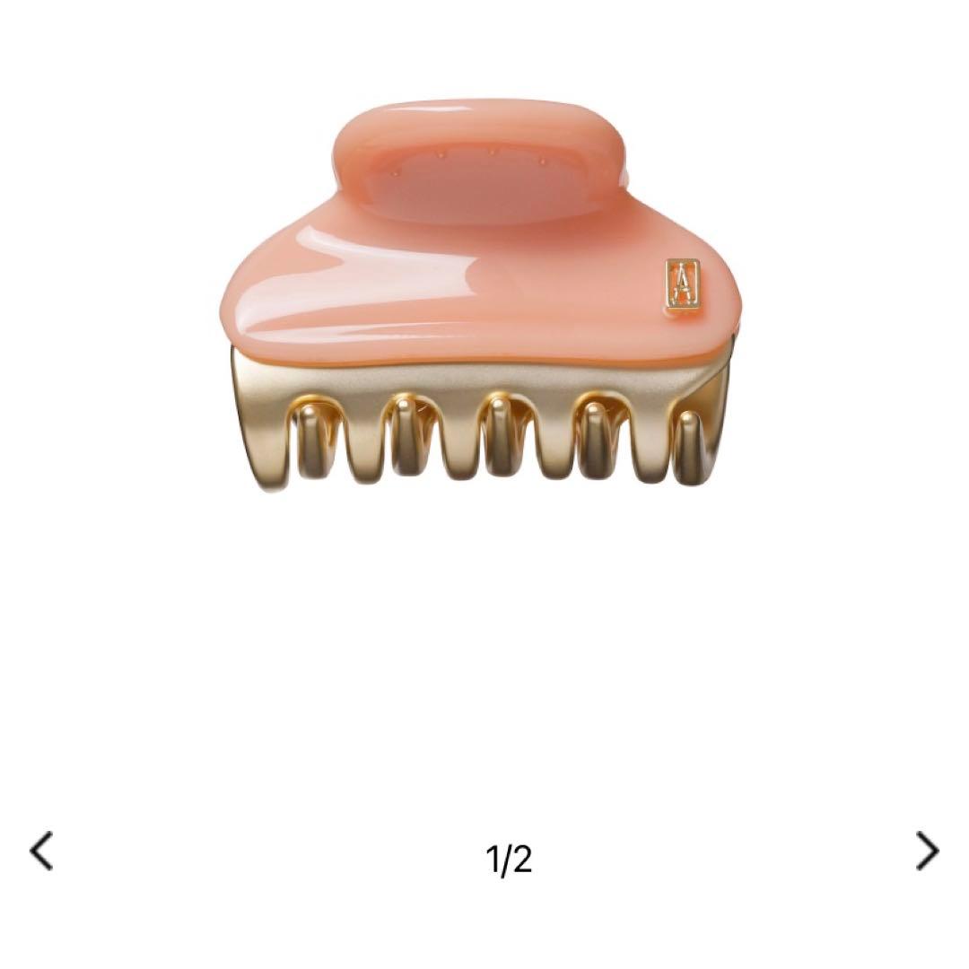 ALEXANDRE DE PARIS ヘアクリップ Mサイズ　コーラルピンク