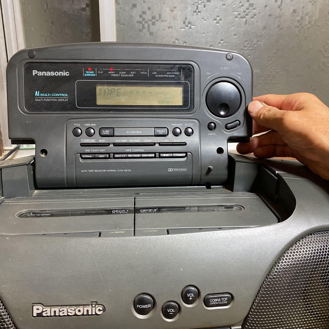パナソニック製CDラジカセ　コブラトップ