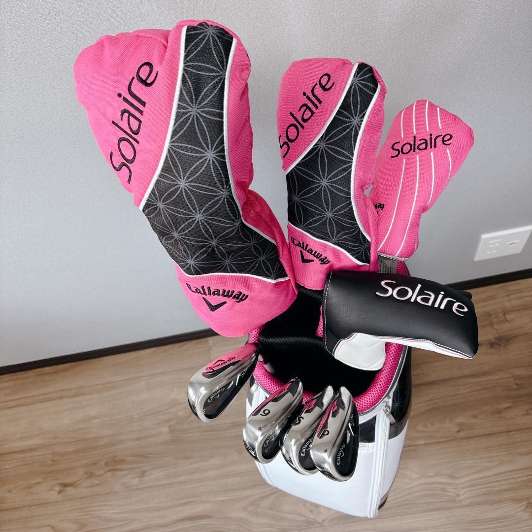 【レイ】キャロウェイ ソレイユ ゴルフクラブセット 8本 レインウェア付