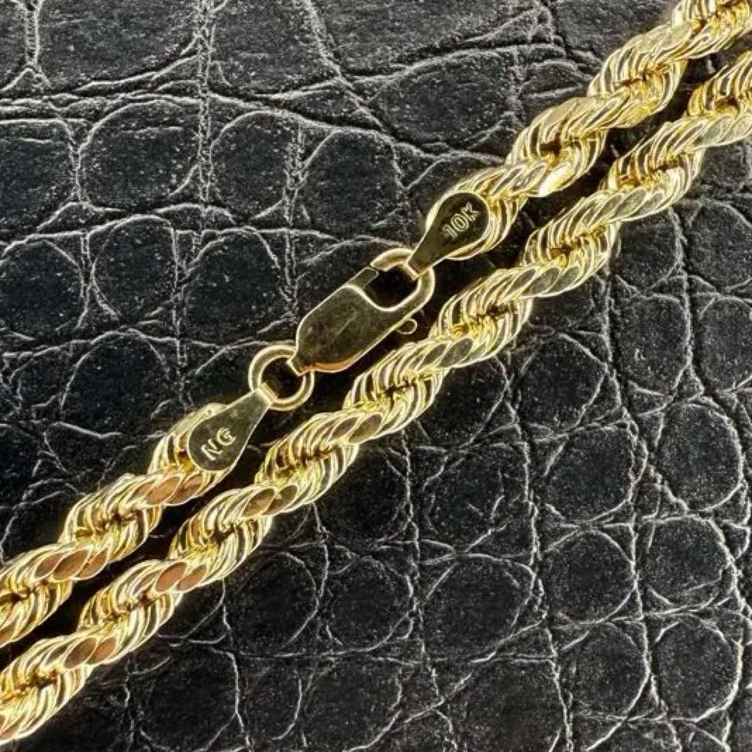 専用　10K Gold Rope Necklace 51cm 4mm