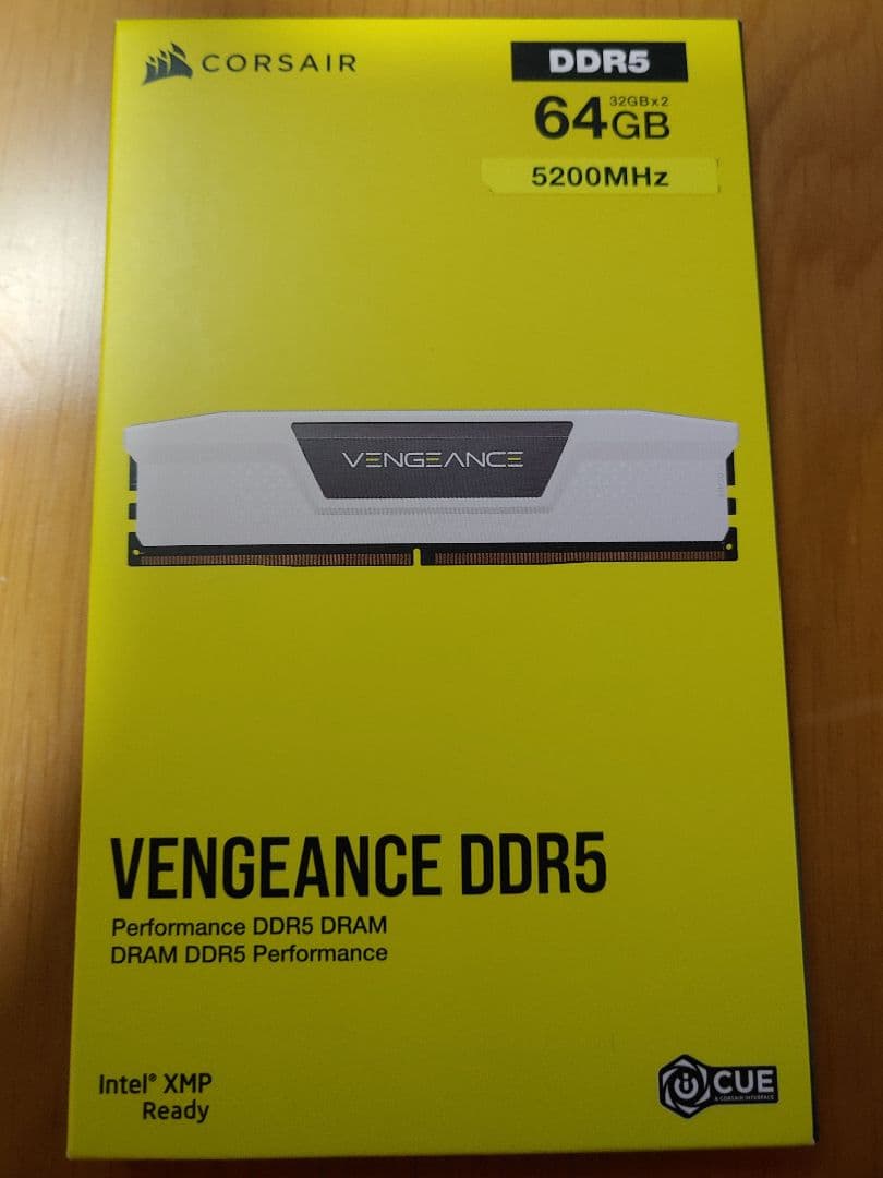 CORSAIR VENGEANCE DDR5 64GB 5200MHz　新品