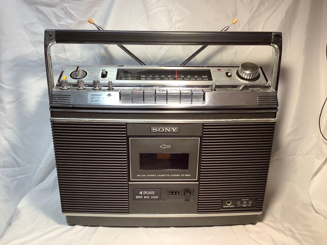 【ジャンク】SONY ラジカセ　CF-3800
