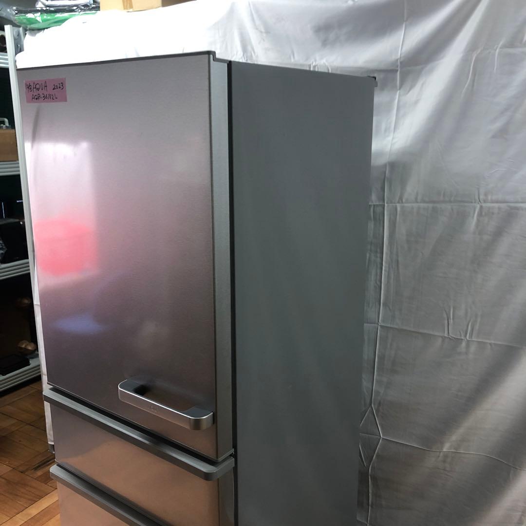 【美品】AQUA　ノンフロン冷凍冷蔵庫　AQR-36N2L　2023年製　K