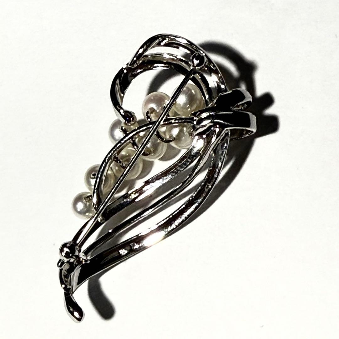 【美品】MIKIMOTO ミキモト あこや アコヤ 本真珠 ブローチ